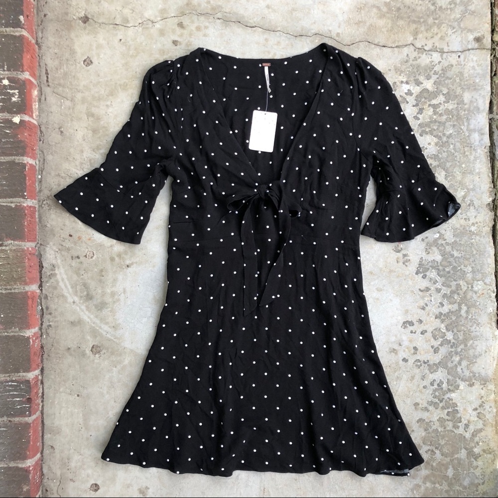 💸SOLD💸Free People All Yours Mini Polka Dot Dress - Picture 4 of 7